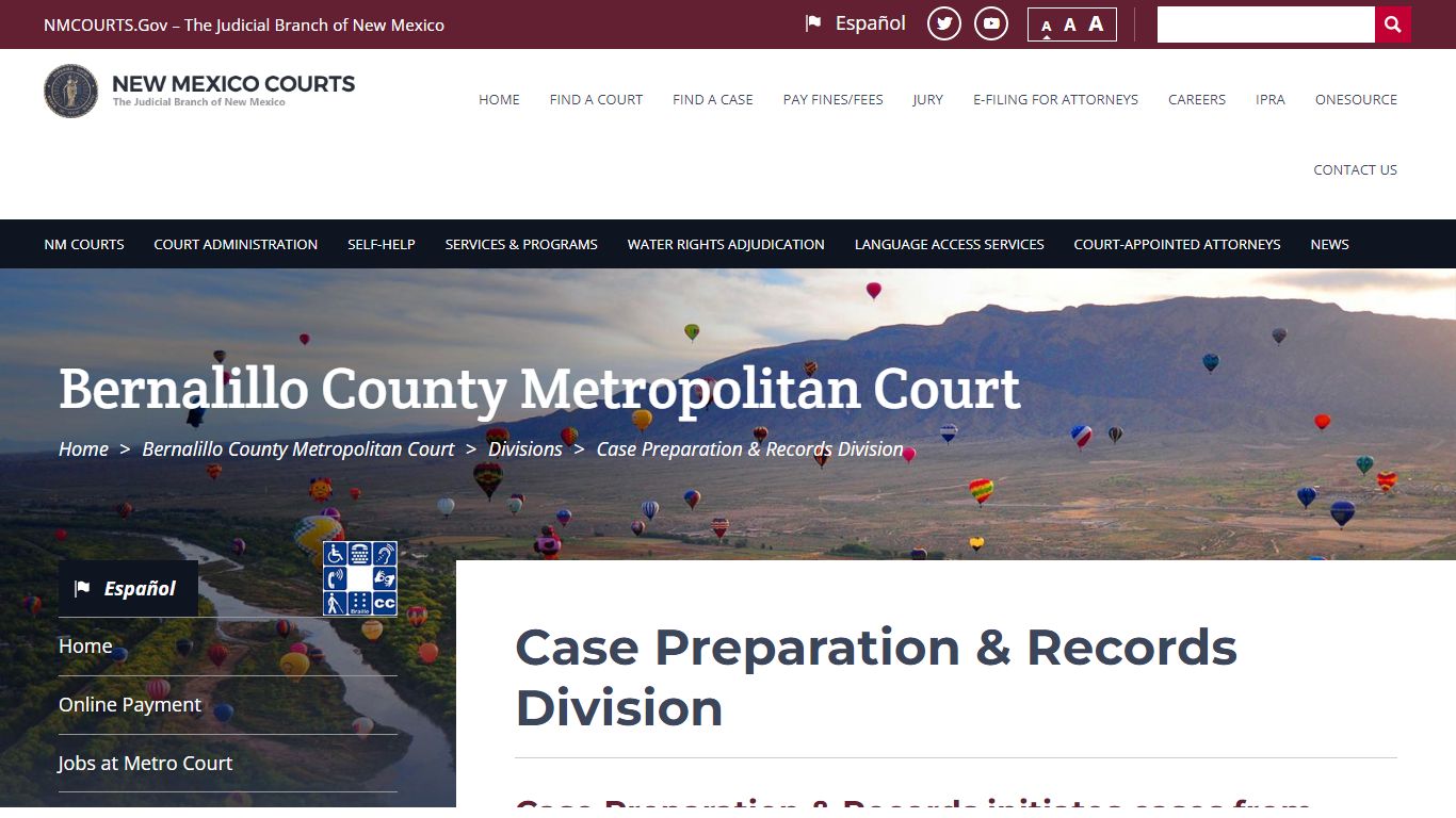 Case Preparation & Records Division | Bernalillo County Metropolitan Court